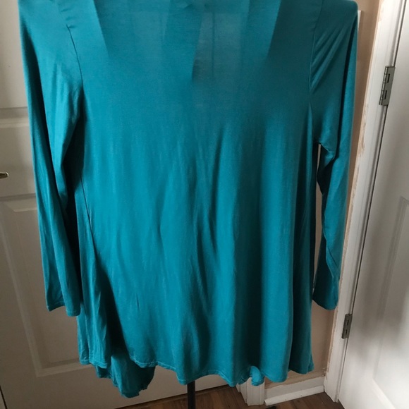 RHONDA SHEAR  Aqua Wrap Long Sleeve - Picture 4 of 5